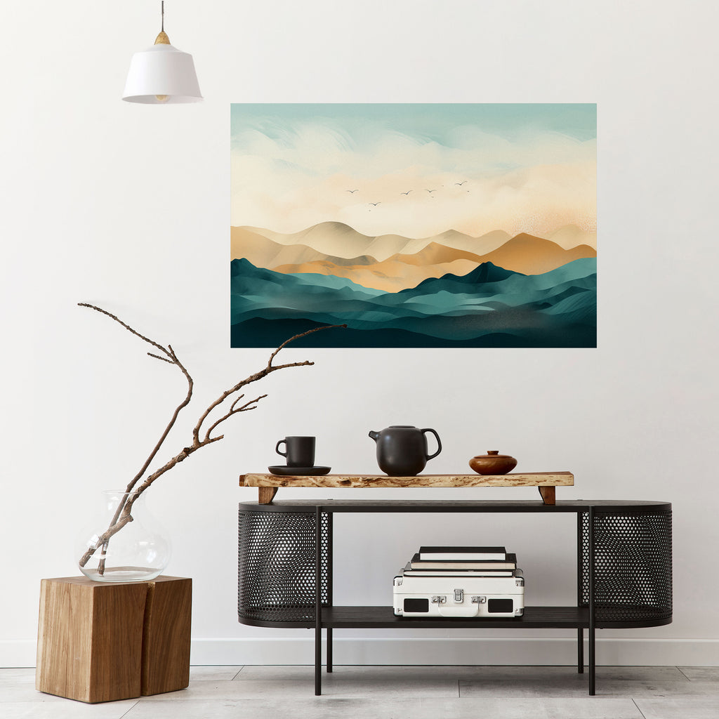 Póster horizontal autoadhesivo MOUNTAIN MELODY