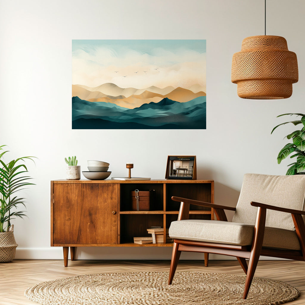 Póster horizontal autoadhesivo MOUNTAIN MELODY