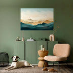 MOUNTAIN MELODY Peel and Stick Horizontal Poster