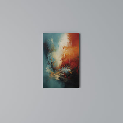 FIERY FUSION Vertical Canvas Print