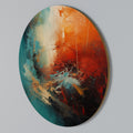 FIERY FUSION Arte de pared redondo