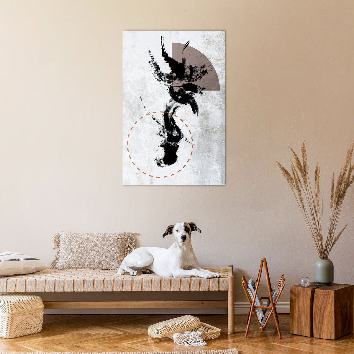 STAINS OF INTROSPECTION Vertical Canvas Print