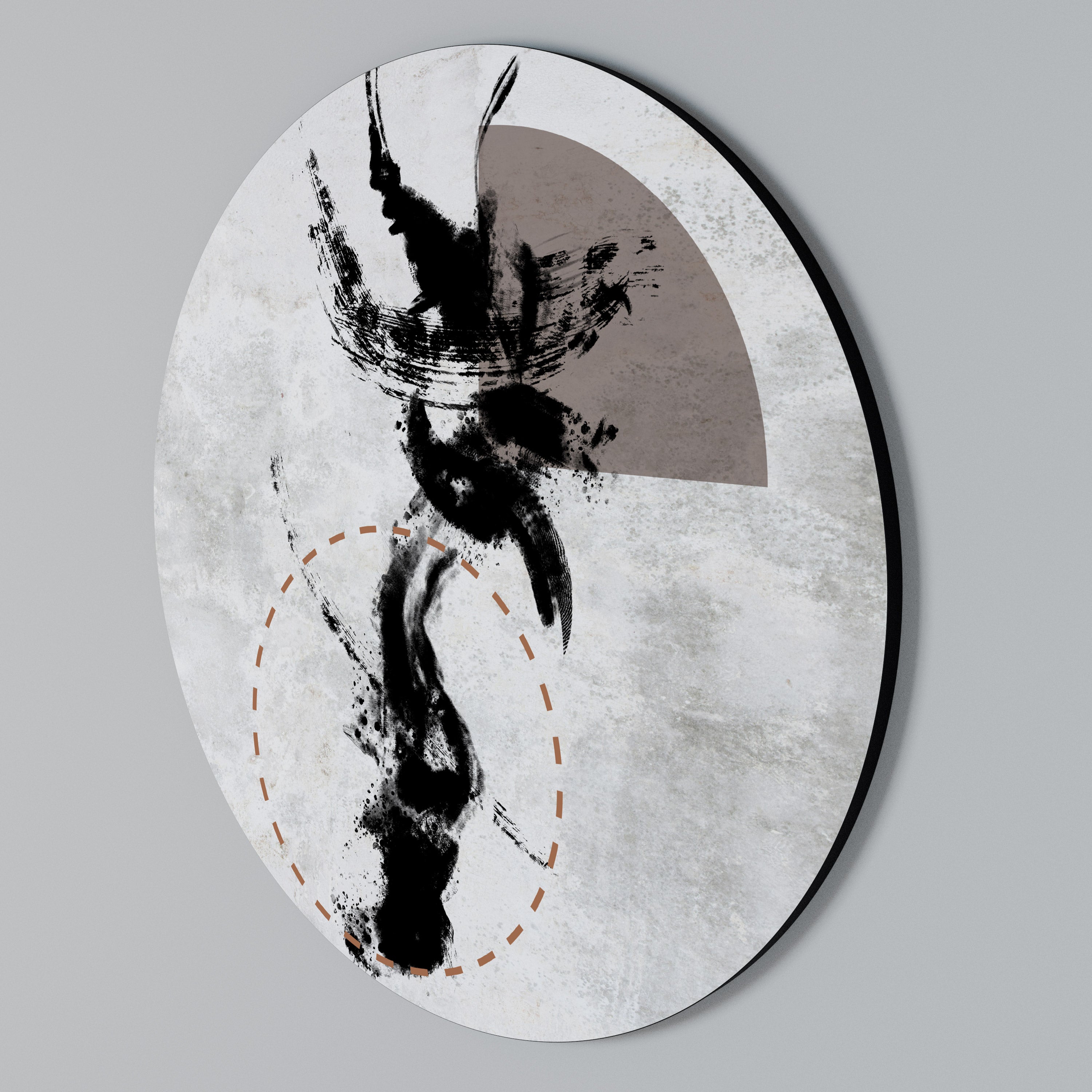 STAINS OF INTROSPECTION Arte de pared redondo