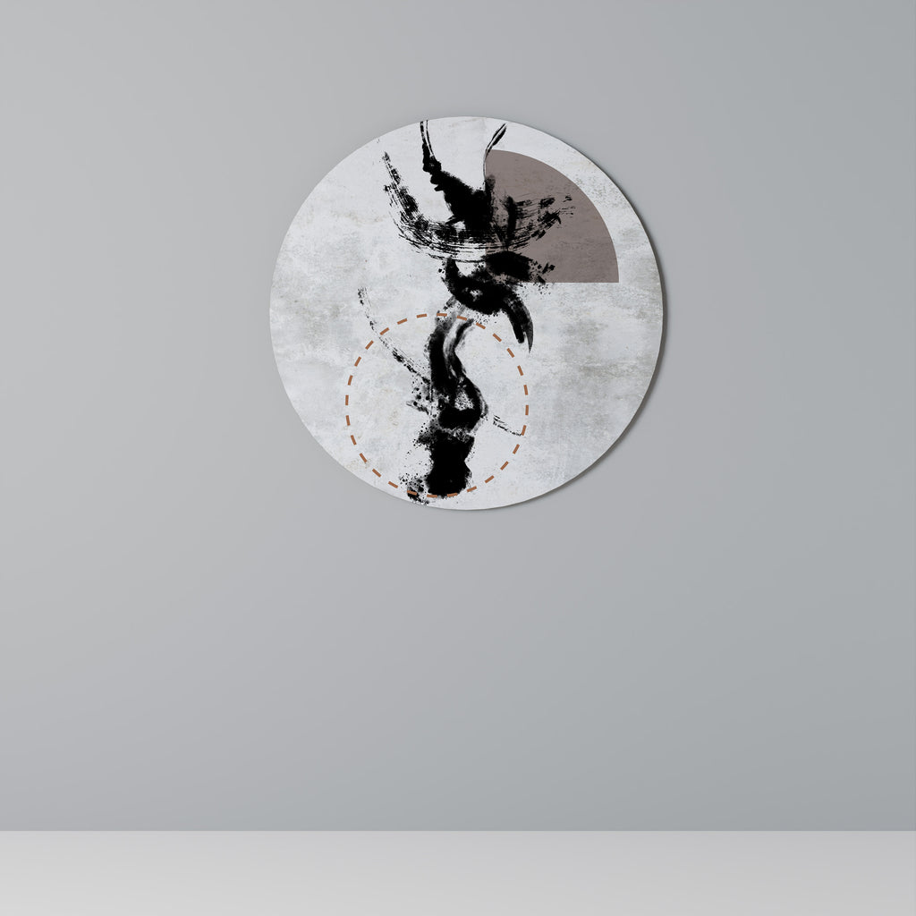 STAINS OF INTROSPECTION Round Wall Art