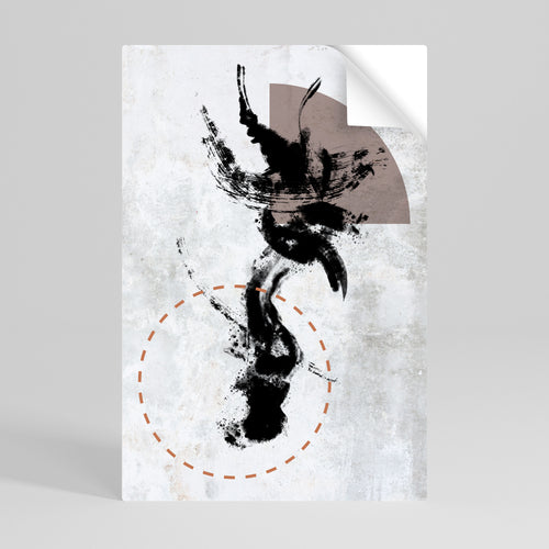 STAINS OF INTROSPECTION Póster adhesivo vertical