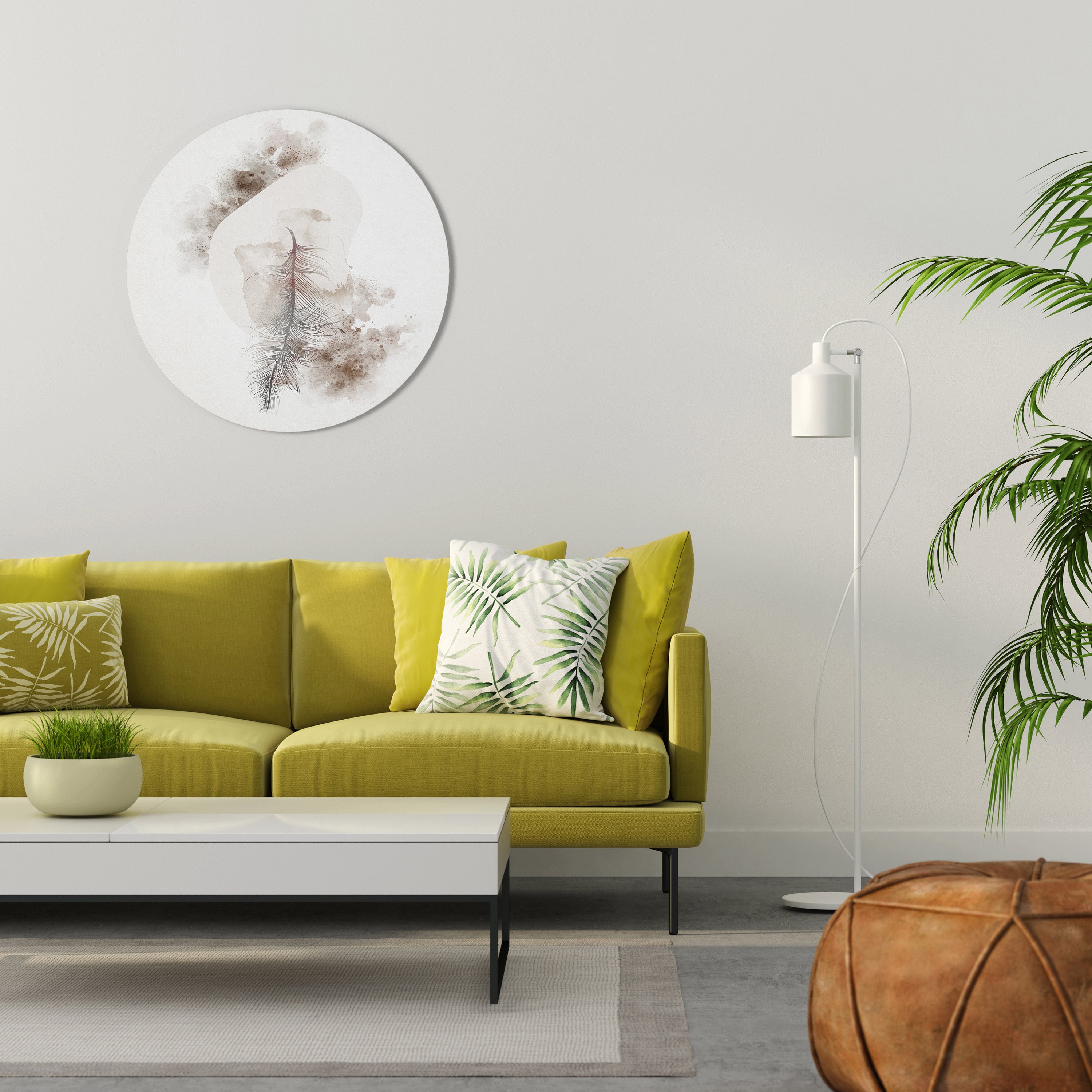 CHARMING DELICACY Round Wall Art