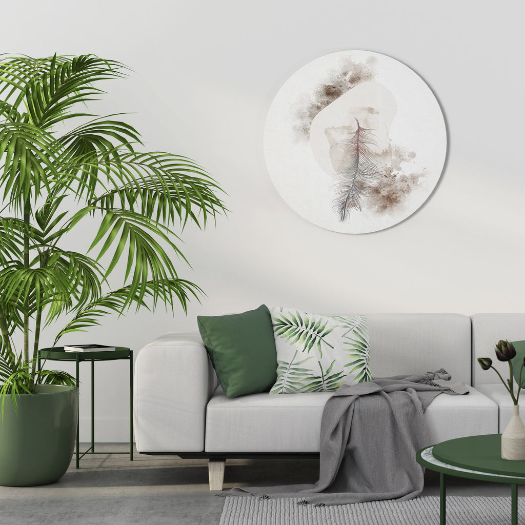 CHARMING DELICACY Round Wall Art