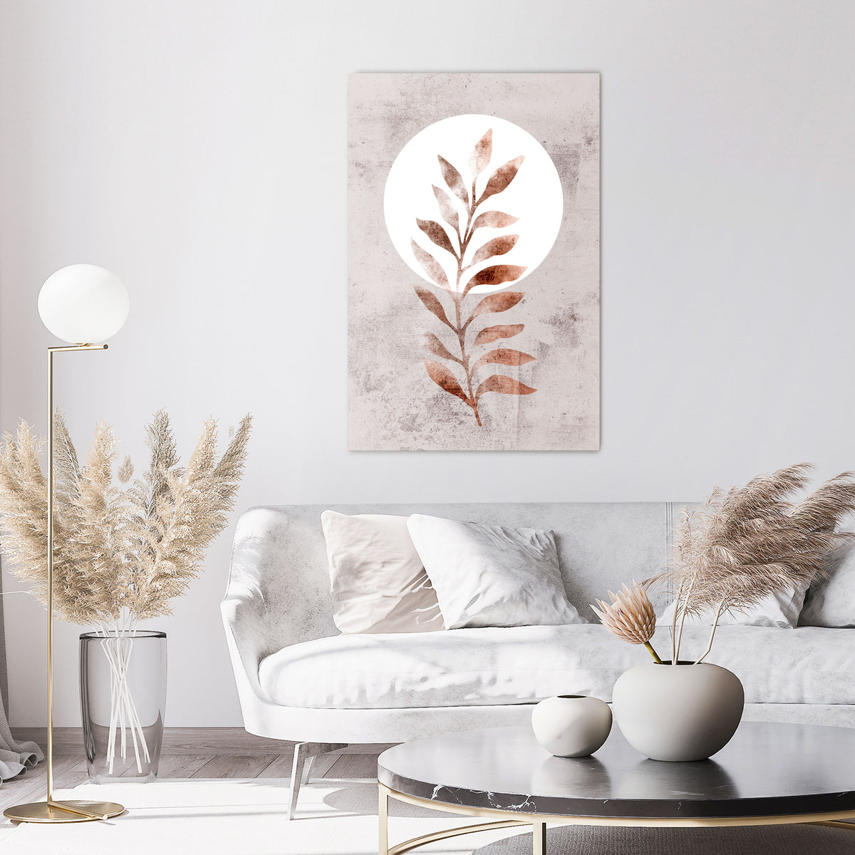 LEAF RADIANCE Cuadro en lienzo vertical