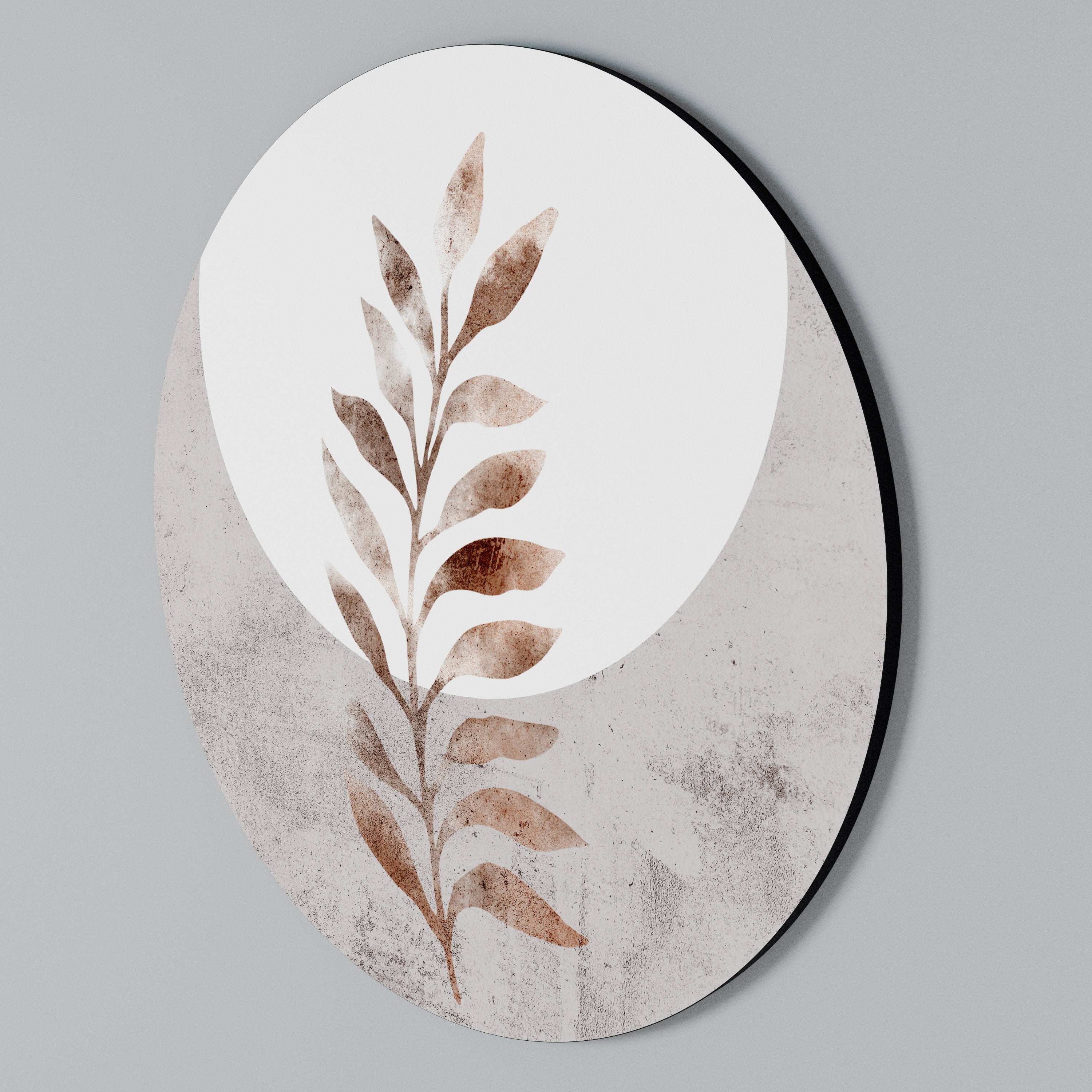 LEAF RADIANCE Arte de pared redondo
