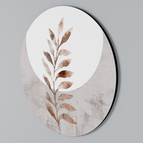 LEAF RADIANCE Arte de pared redondo
