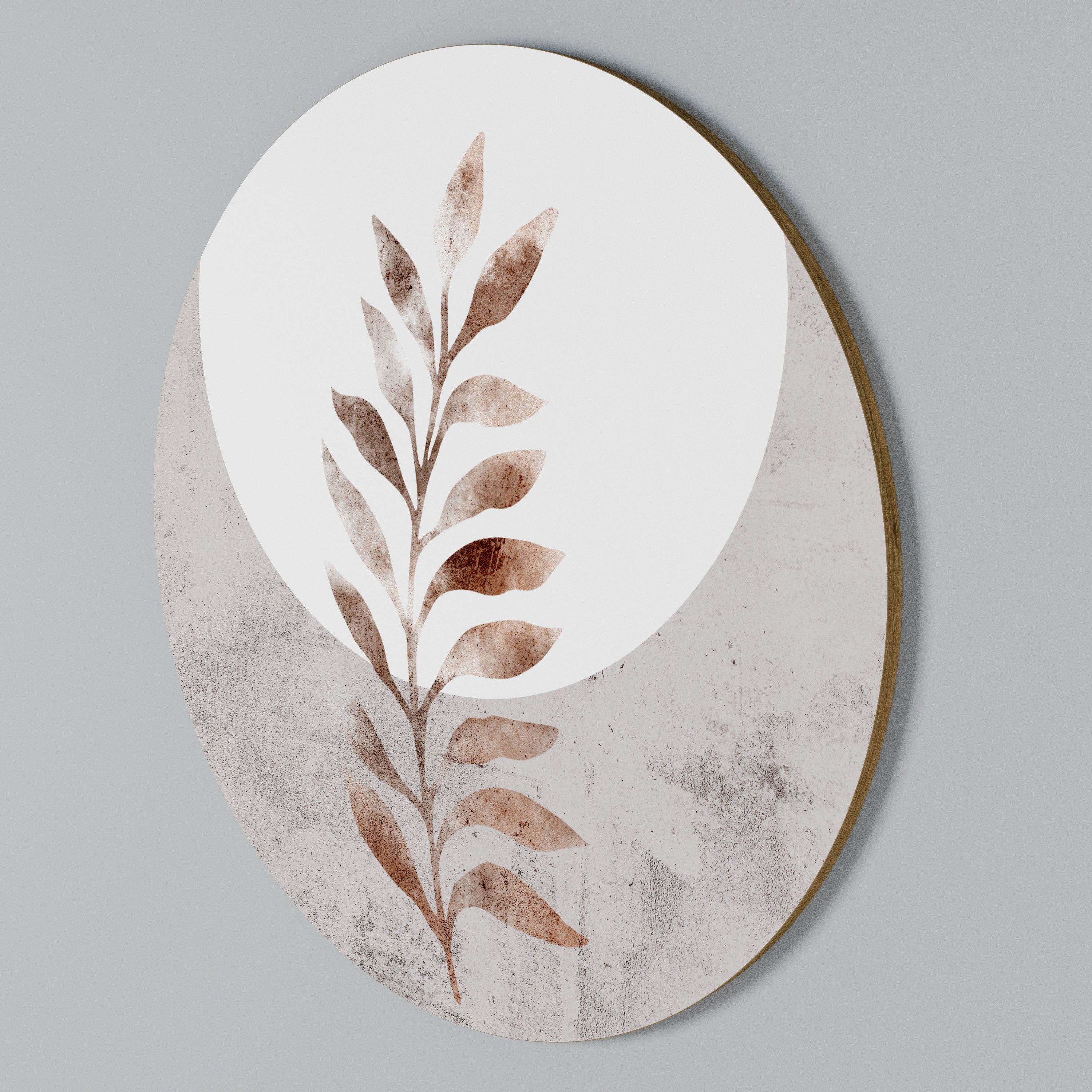 LEAF RADIANCE Arte de pared redondo