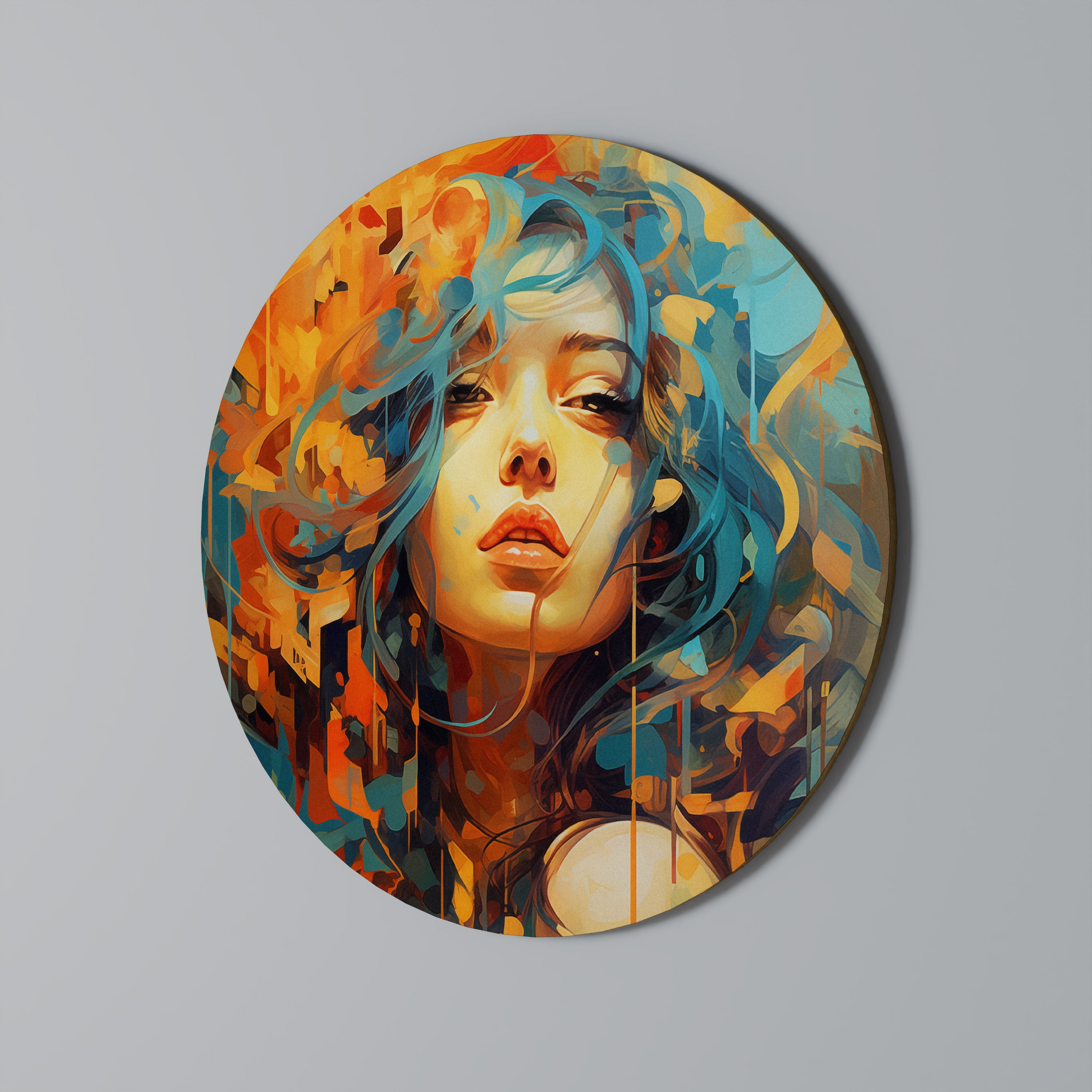 RAINBOW MUSE Round Wall Art