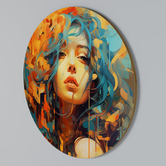 RAINBOW MUSE Arte de pared redondo