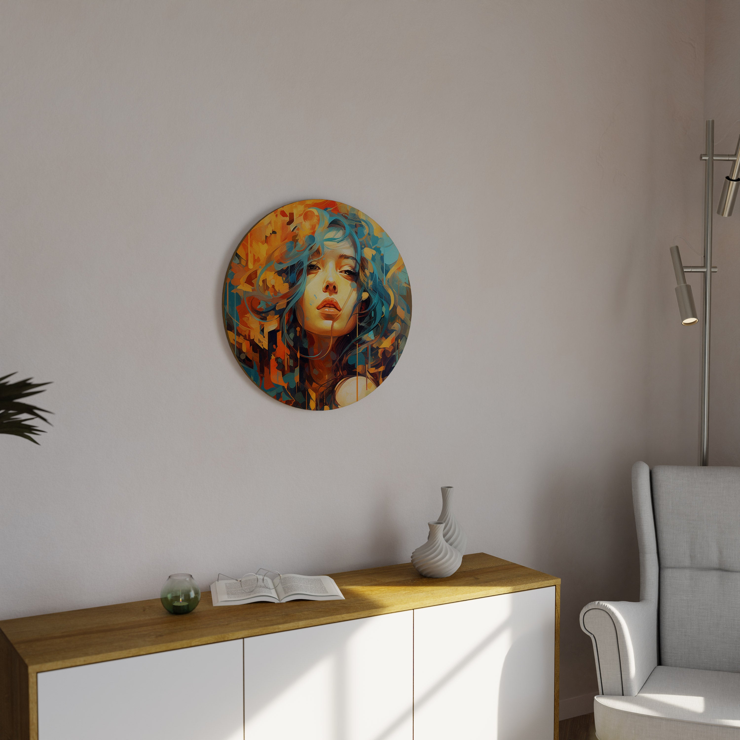 RAINBOW MUSE Round Wall Art