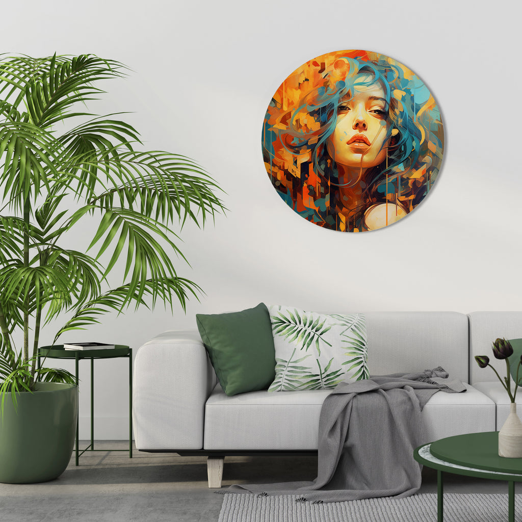 RAINBOW MUSE Round Wall Art