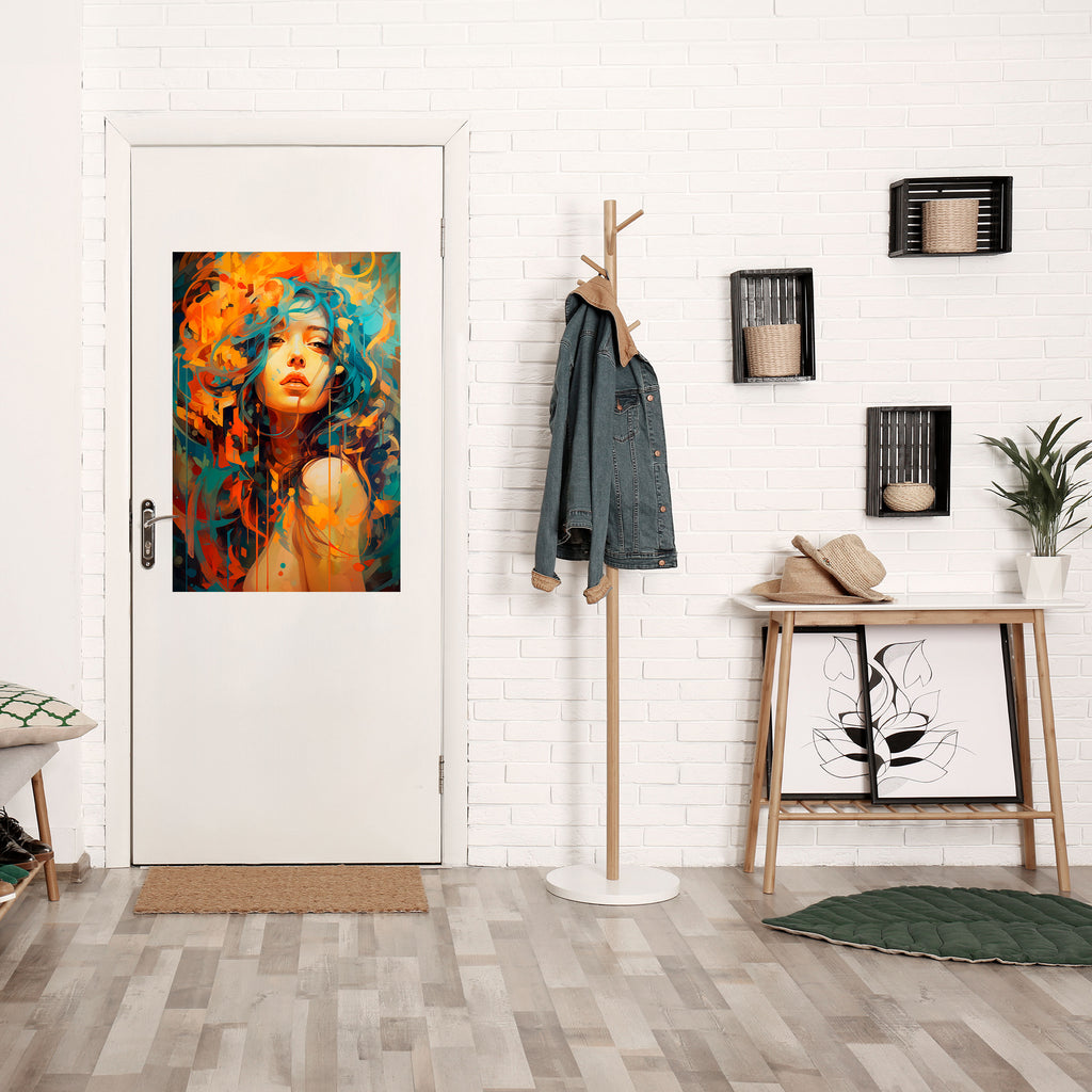 Póster vertical autoadhesivo RAINBOW MUSE