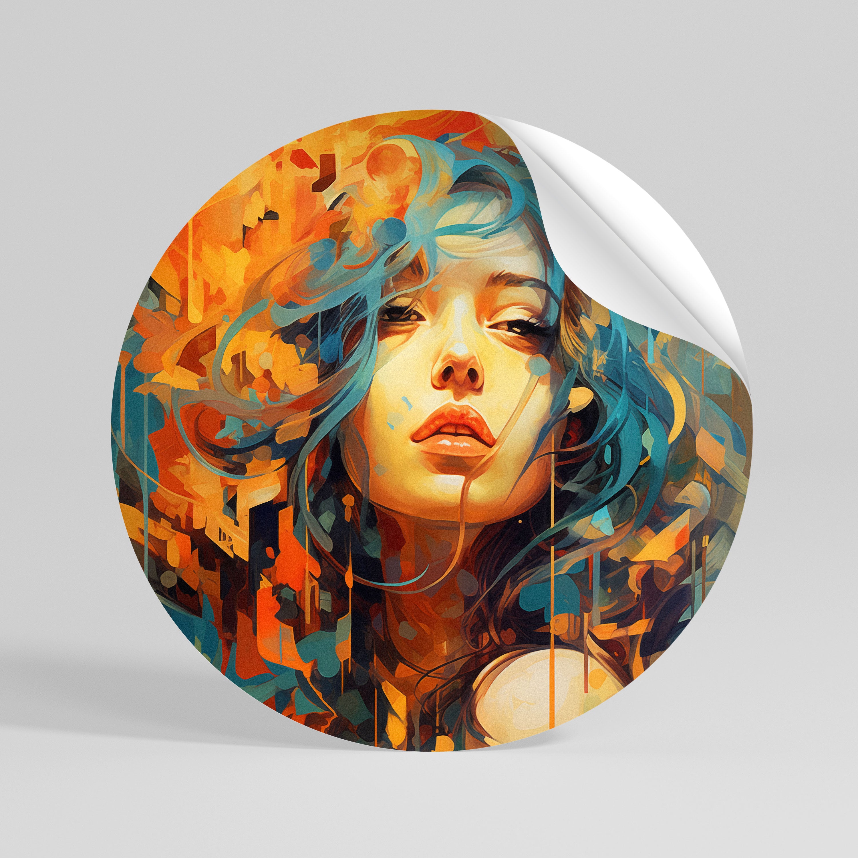 RAINBOW MUSE Vinilo adhesivo redondo