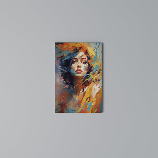 CHROMA CHARM Cuadro en lienzo vertical