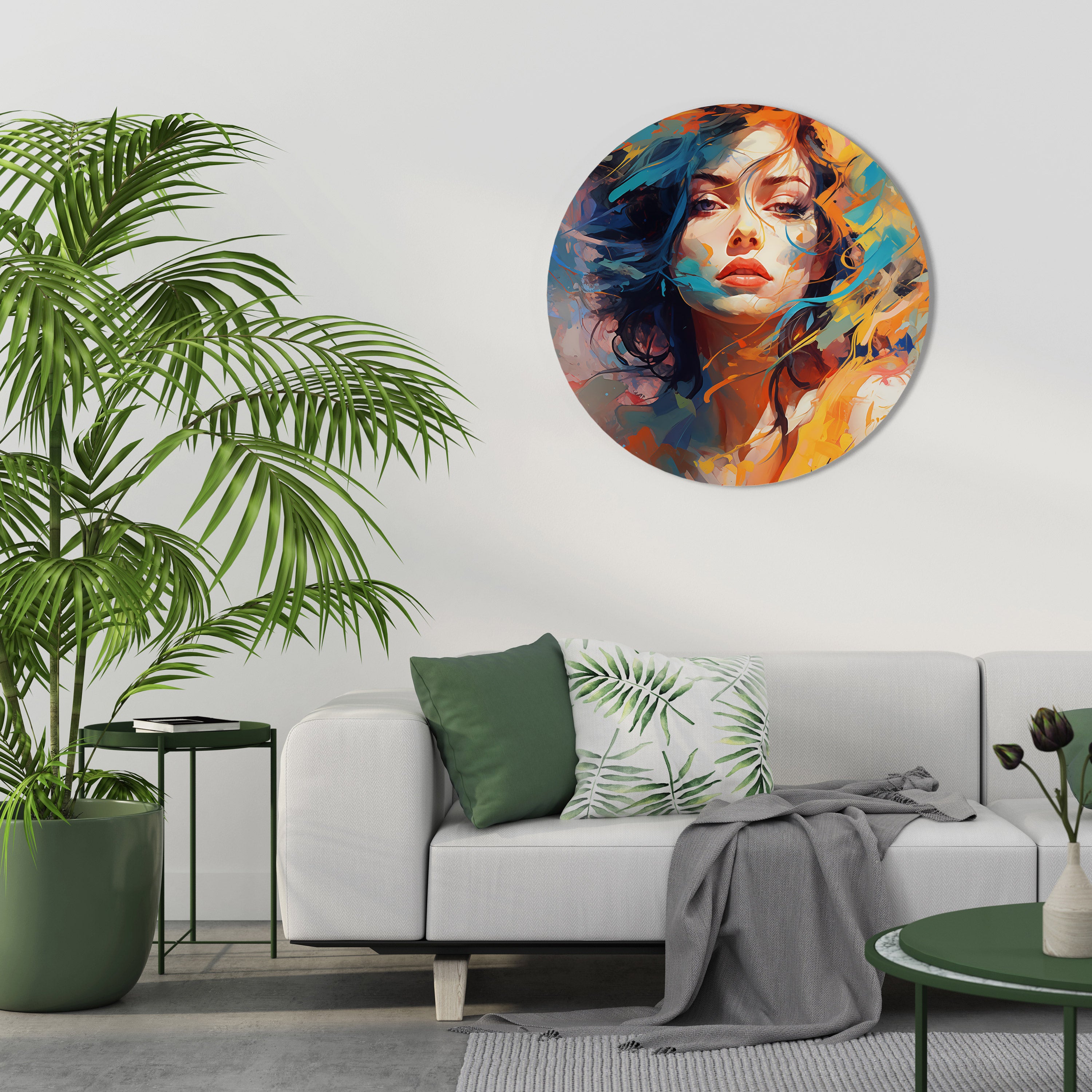 CHROMA CHARM Round Wall Art