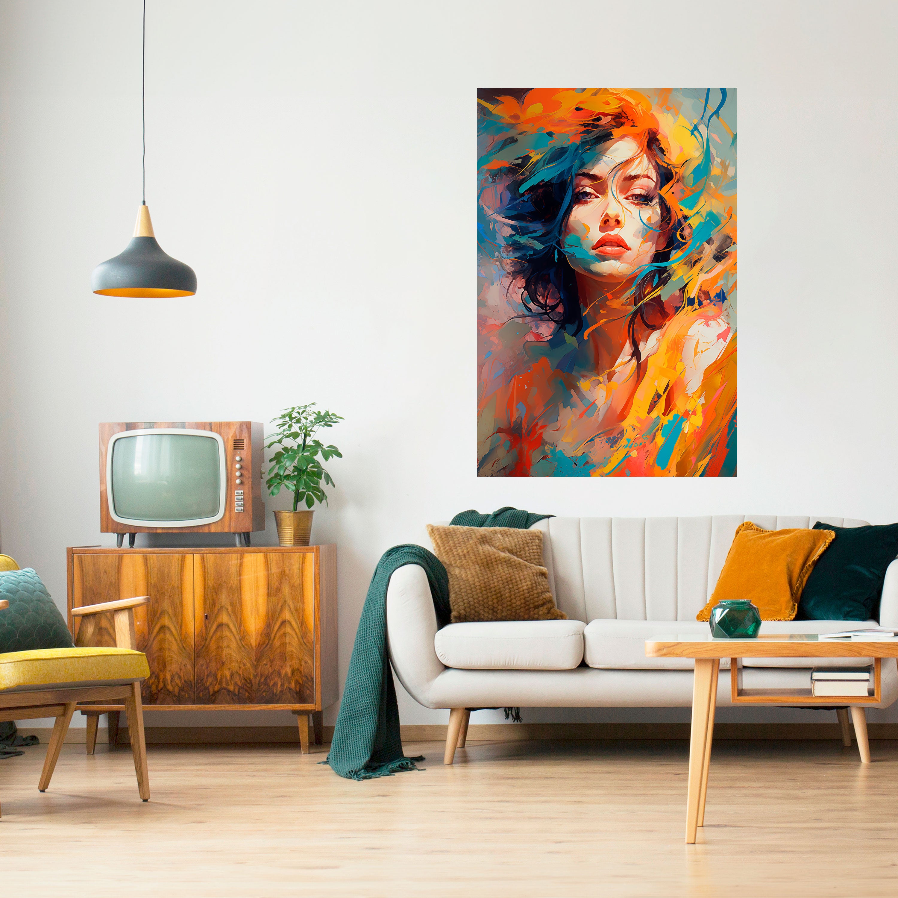 CHROMA CHARM Peel and Stick Vertical Poster