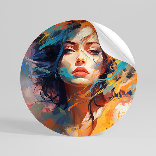 CHROMA CHARM Vinilo adhesivo redondo
