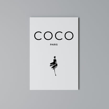 COCO CHANEL - TIMELESS ELEGANCE Vertical Canvas Print