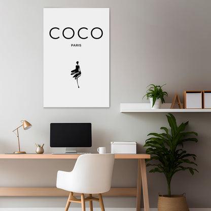 COCO CHANEL - TIMELESS ELEGANCE Vertical Canvas Print
