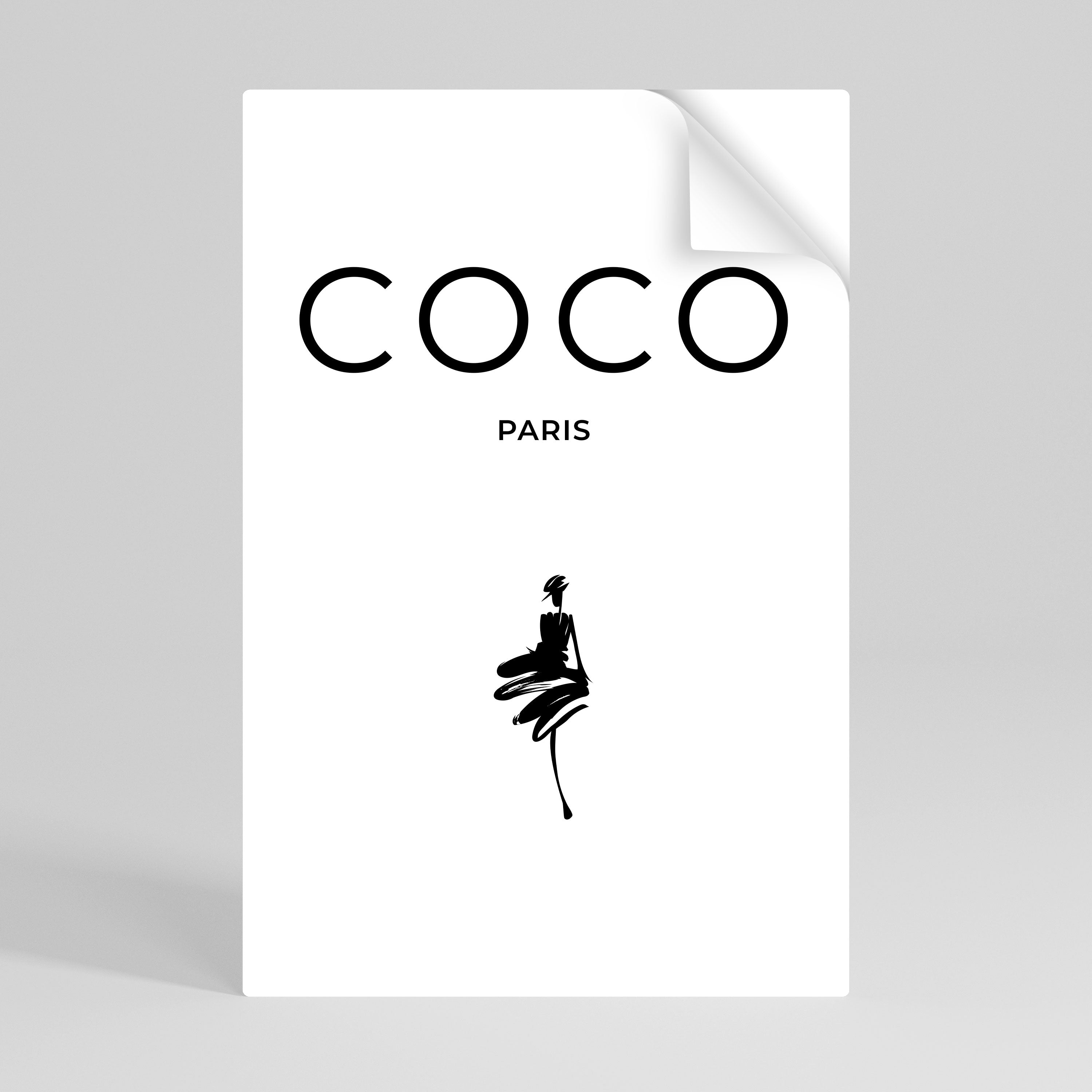 COCO CHANEL - TIMELESS ELEGANCE Peel and Stick Vertical Poster