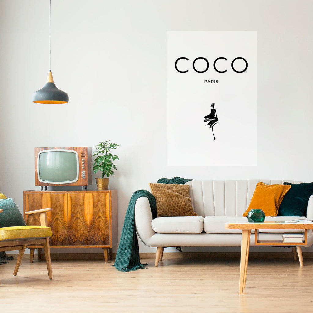 COCO CHANEL - TIMELESS ELEGANCE Peel and Stick Vertical Poster
