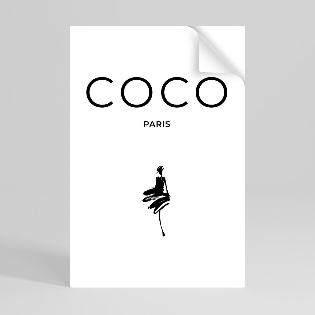 COCO CHANEL - TIMELESS ELEGANCE Peel and Stick Vertical Poster