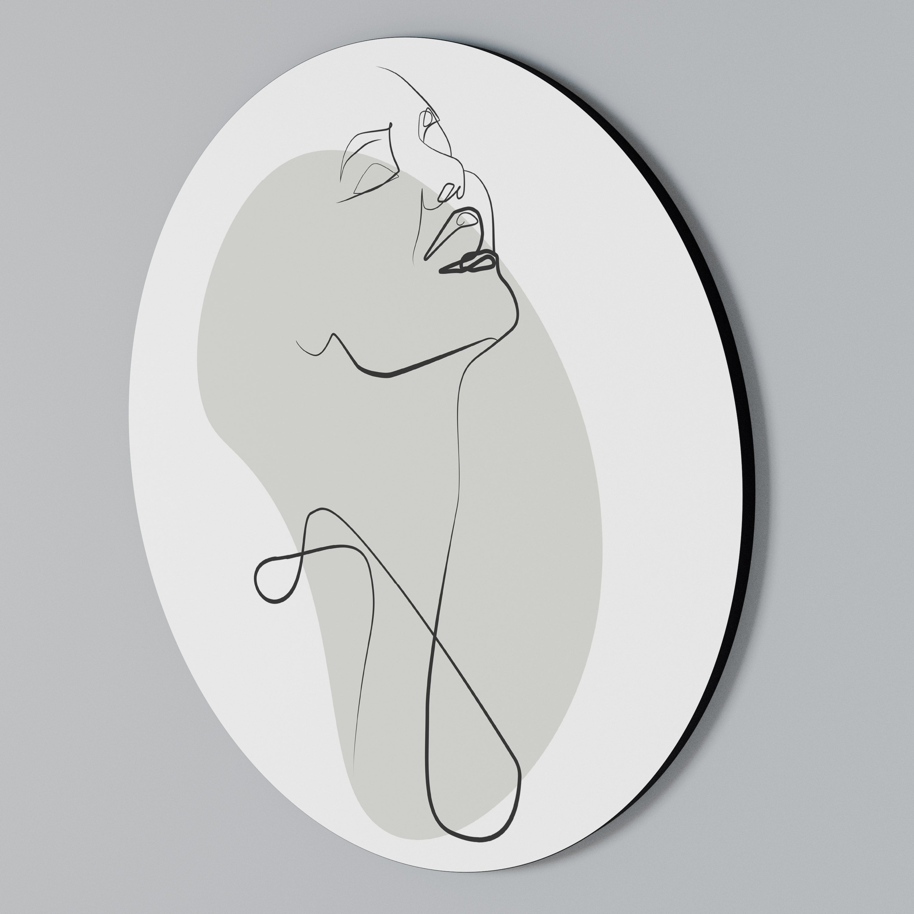 SUBTLE SIMPLICITY Arte de pared redondo