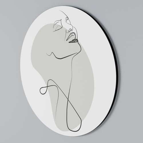 SUBTLE SIMPLICITY Arte de pared redondo