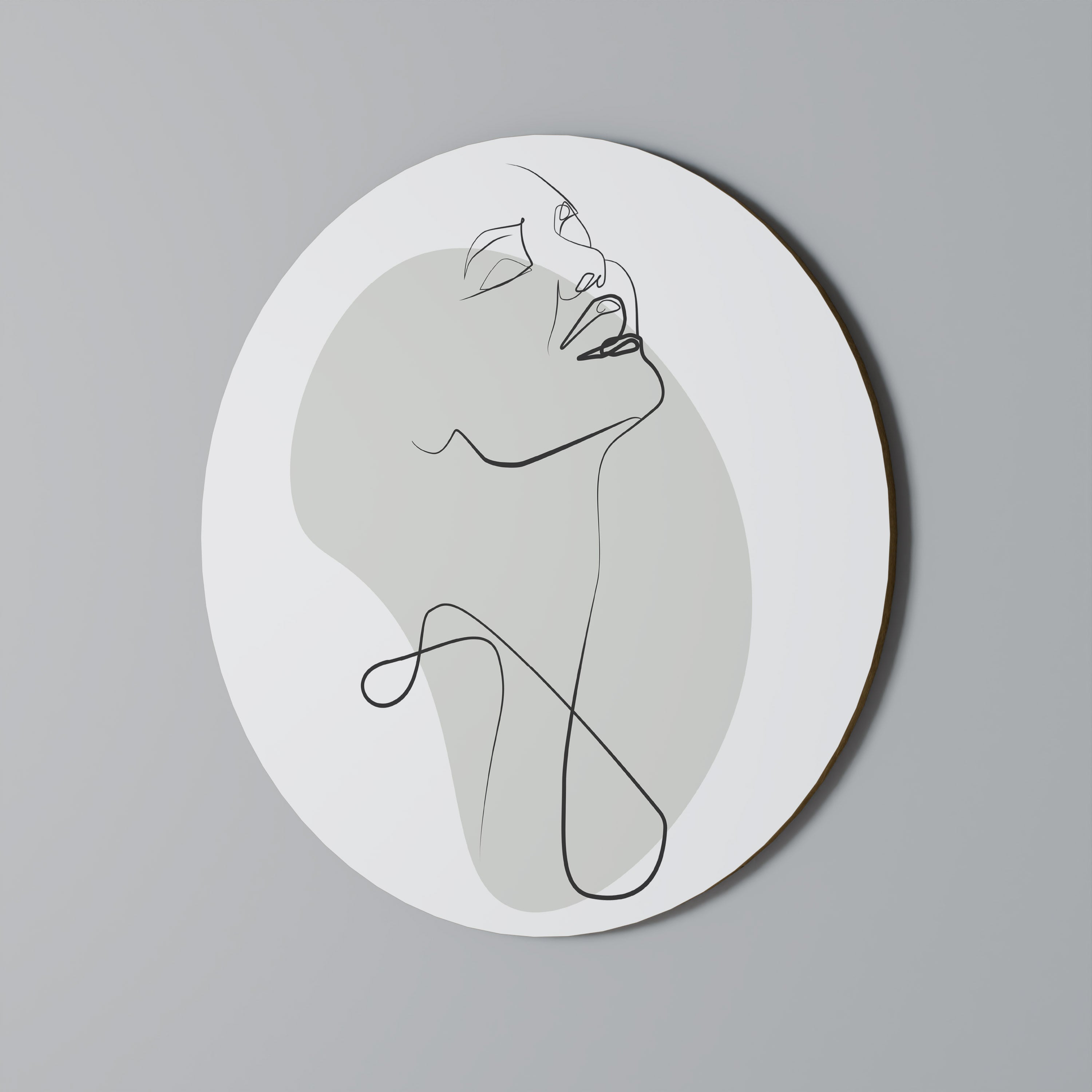 SUBTLE SIMPLICITY Round Wall Art