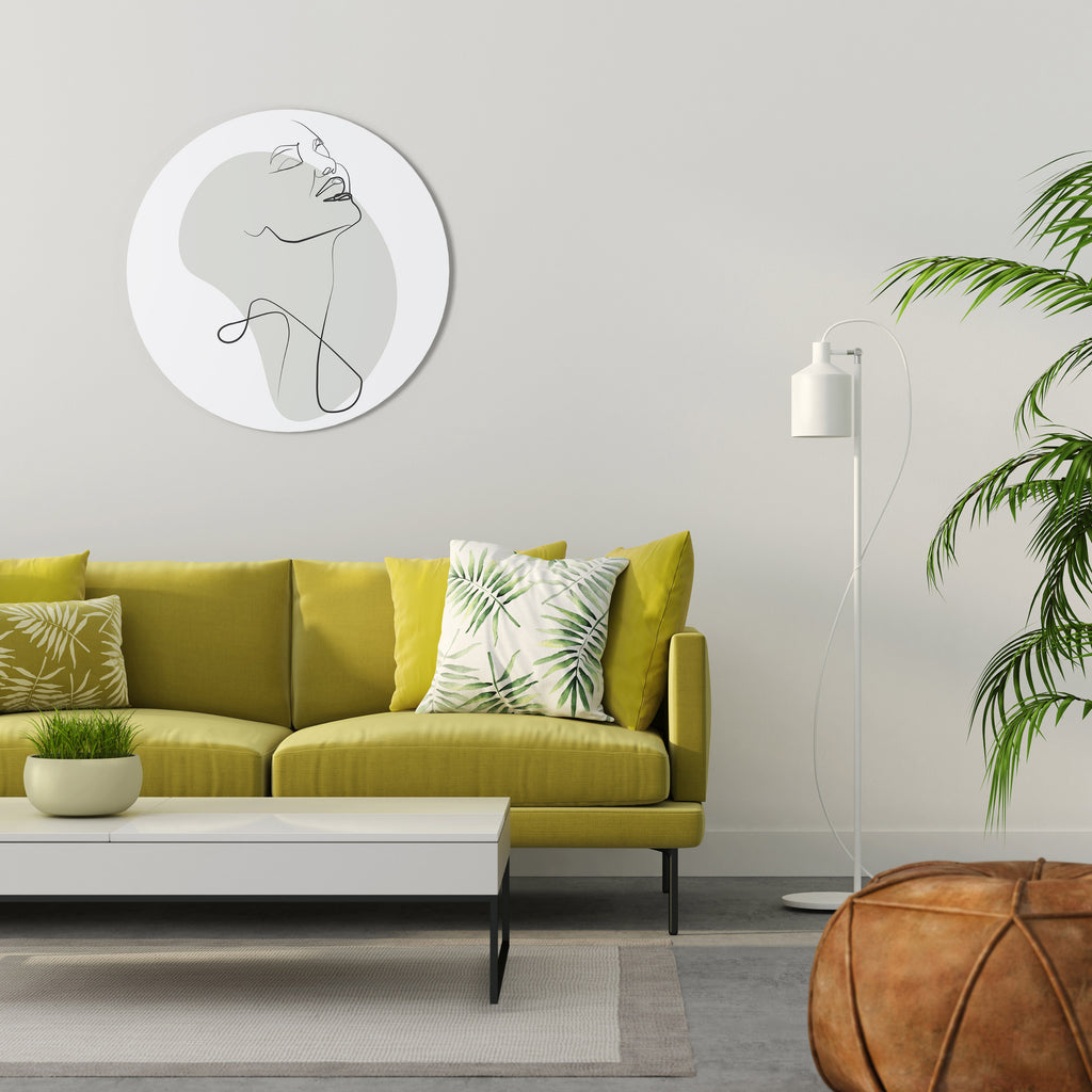 SUBTLE SIMPLICITY Round Wall Art