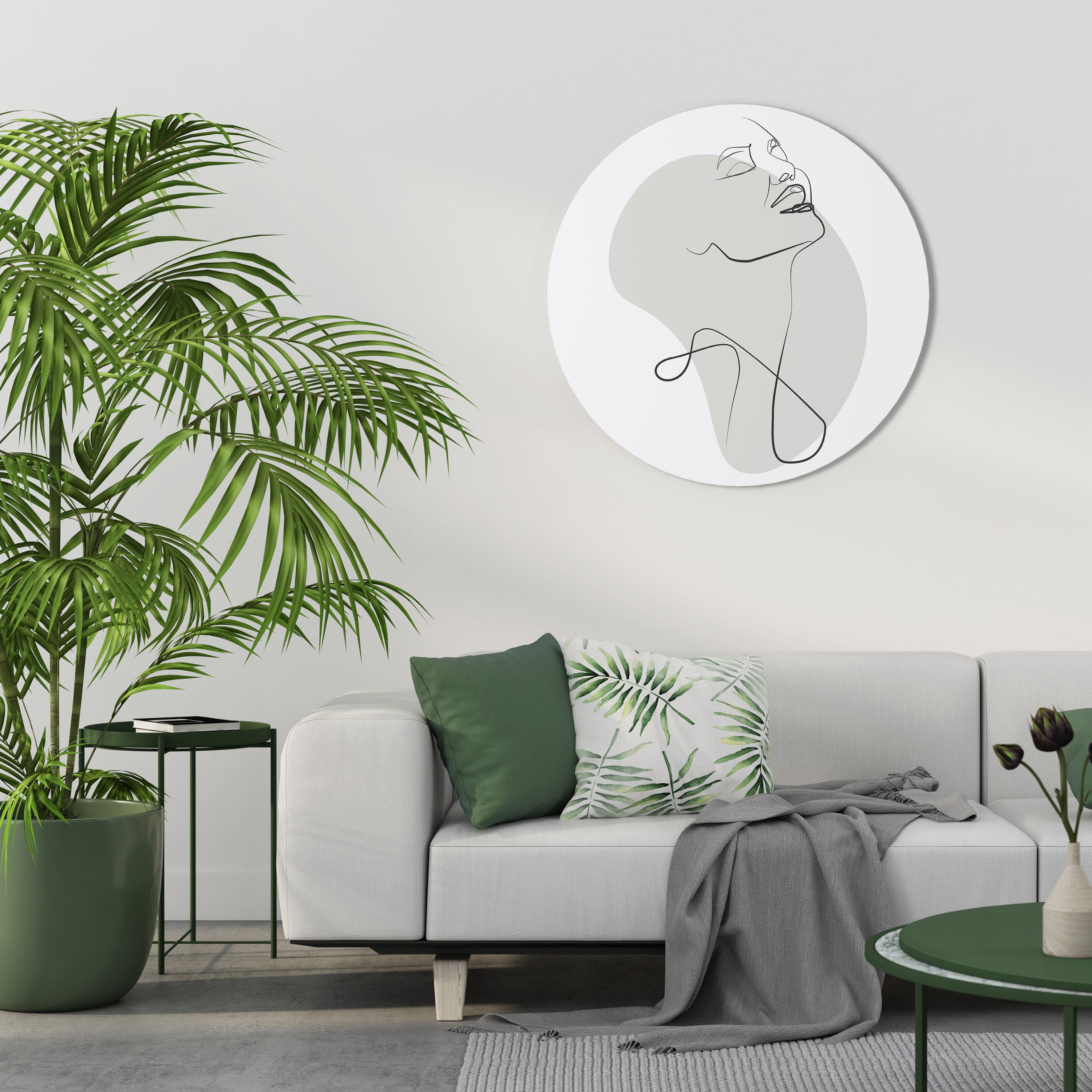 SUBTLE SIMPLICITY Round Wall Art