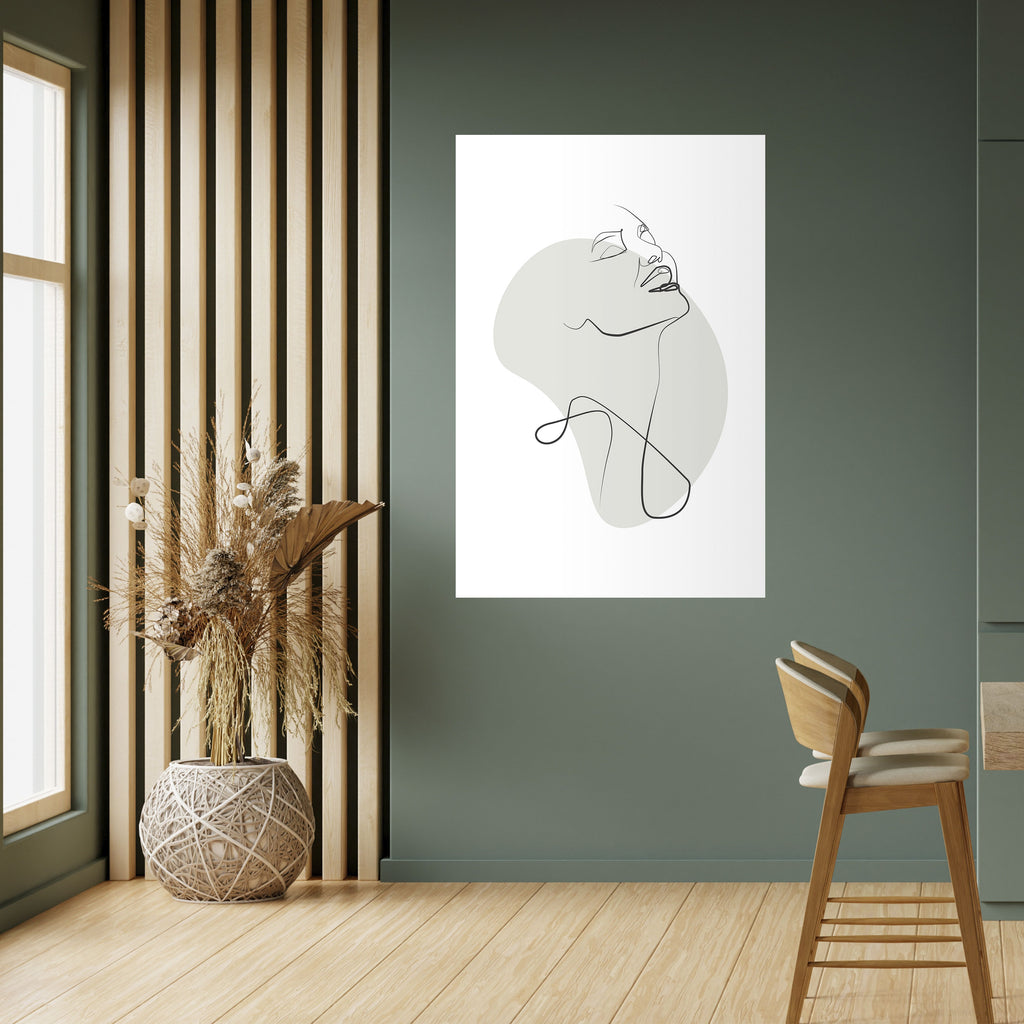 SUBTLE SIMPLICITY Peel and Stick Vertical Poster