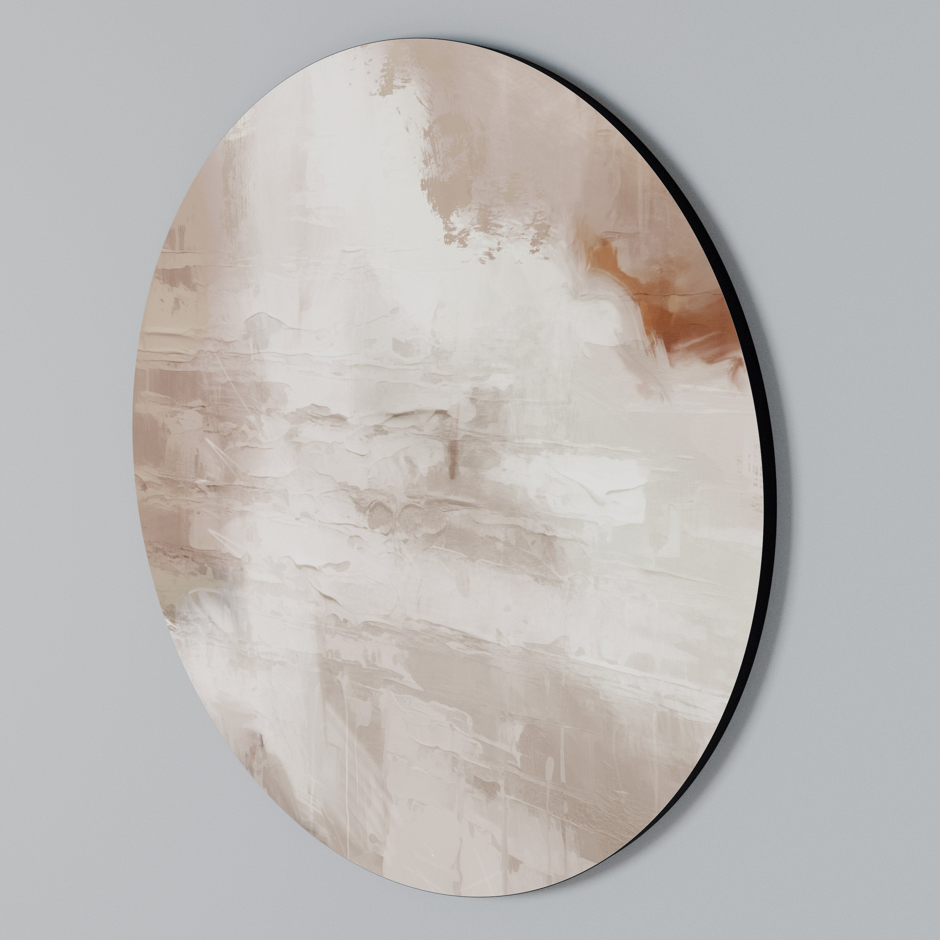 BLUSH SERENITY Arte de pared redondo