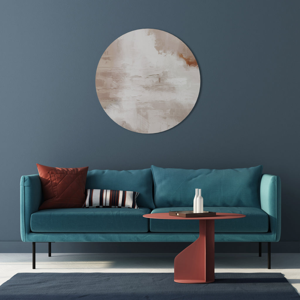 BLUSH SERENITY Round Wall Art