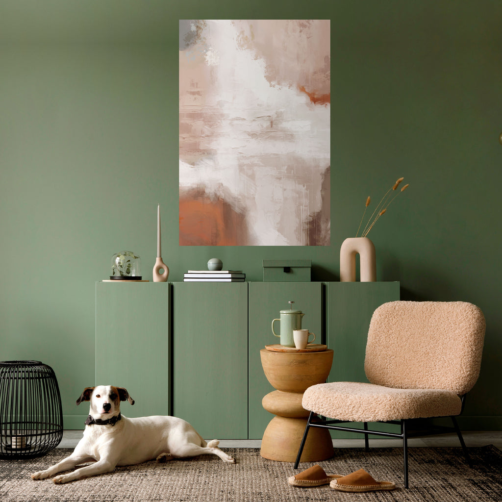 BLUSH SERENITY Peel and Stick Vertical Poster