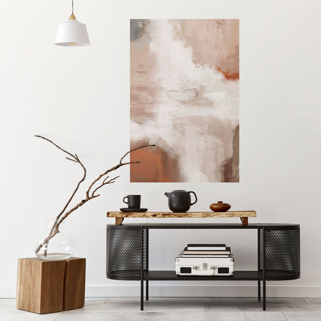 BLUSH SERENITY Peel and Stick Vertical Poster