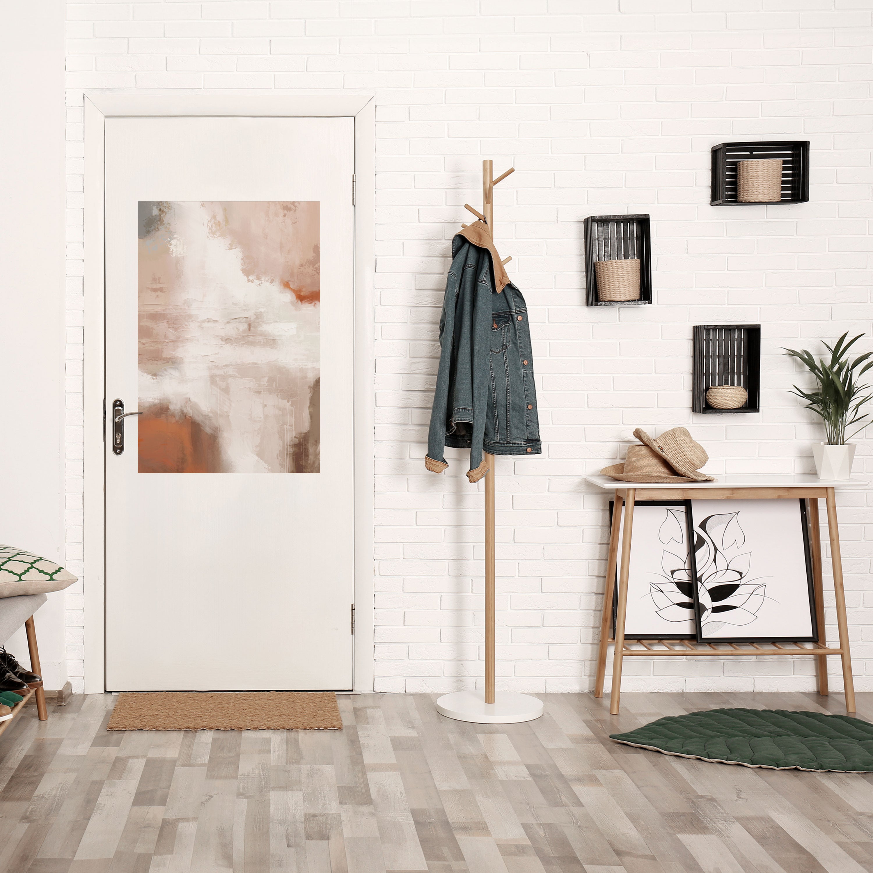 BLUSH SERENITY Peel and Stick Vertical Poster