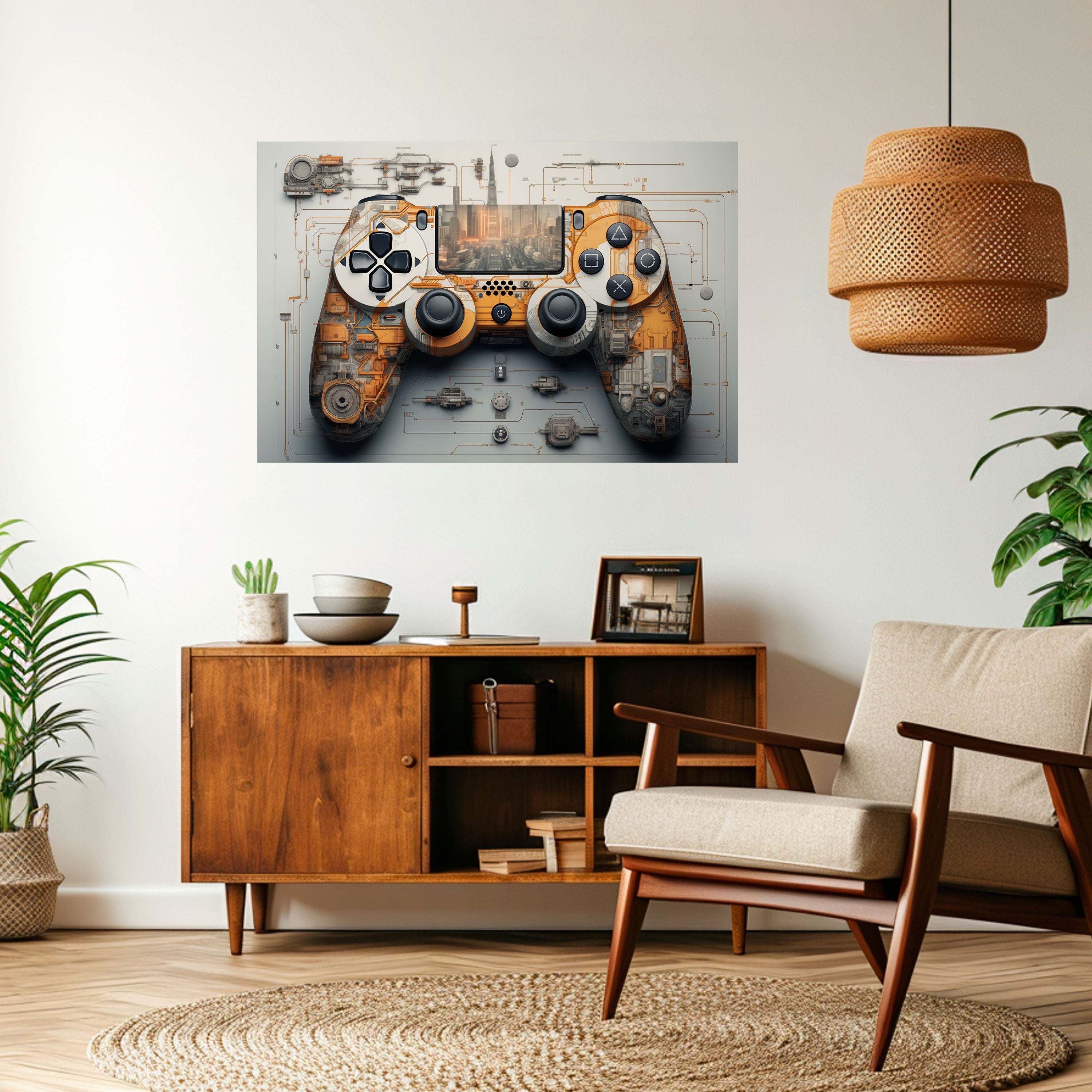 Póster horizontal autoadhesivo de CRÓNICAS CIBERNÉTICAS