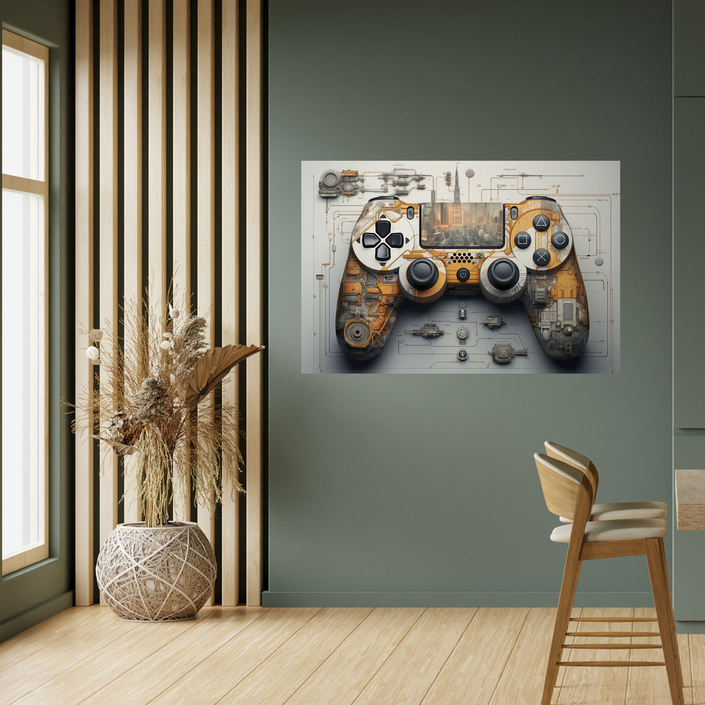 Póster horizontal autoadhesivo de CRÓNICAS CIBERNÉTICAS