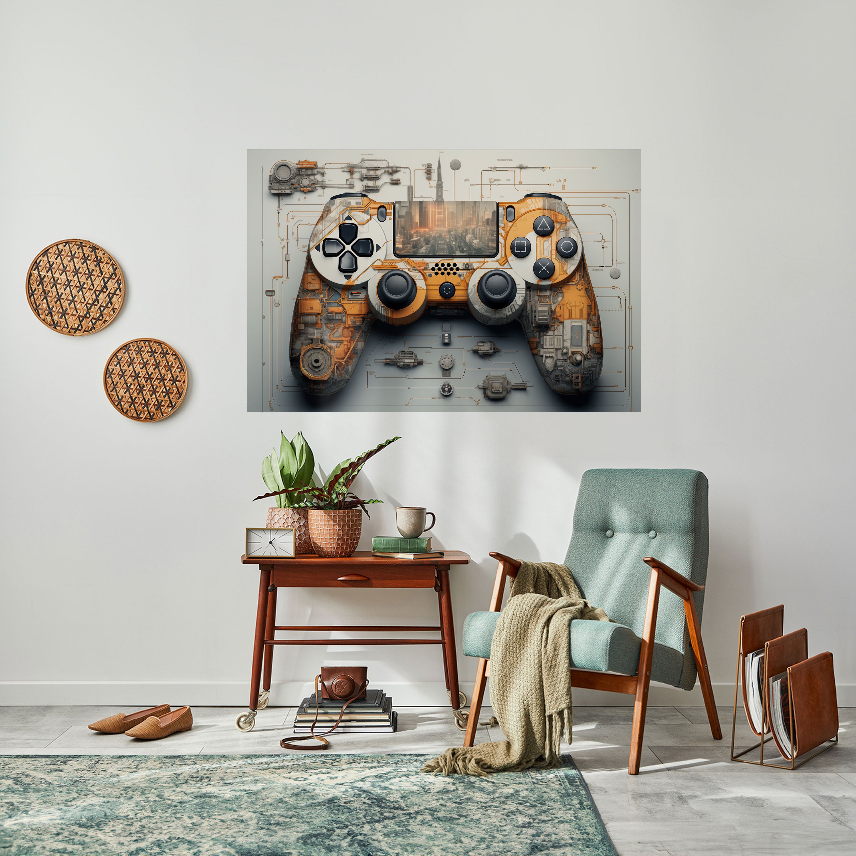 Póster horizontal autoadhesivo de CRÓNICAS CIBERNÉTICAS