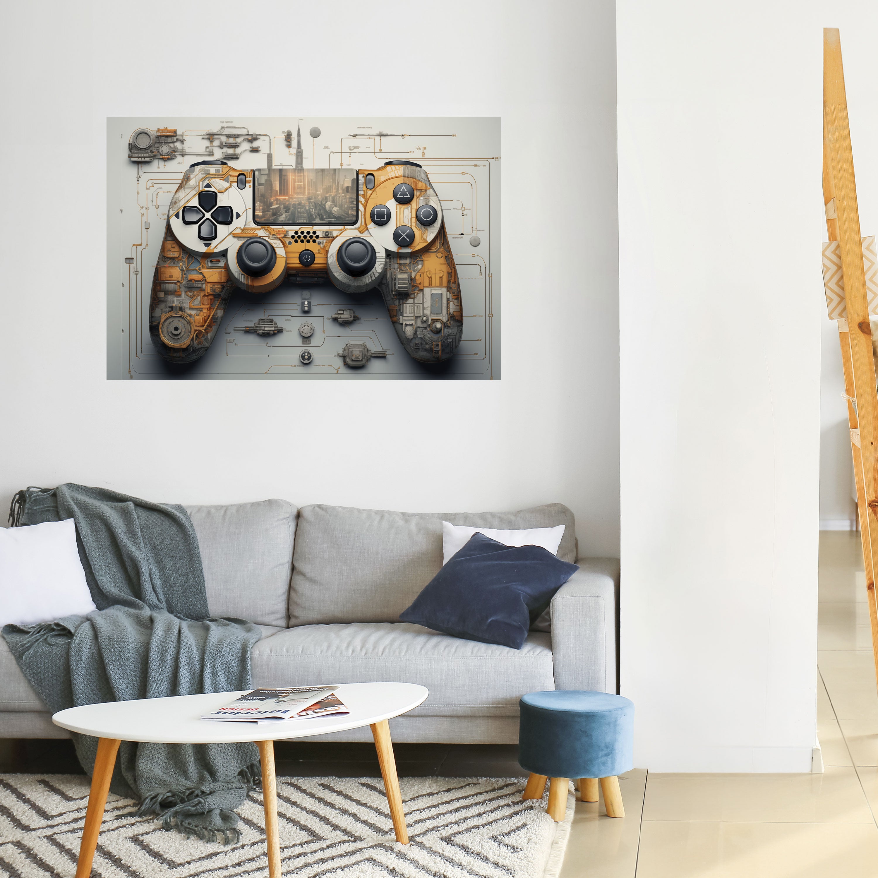 Póster horizontal autoadhesivo de CRÓNICAS CIBERNÉTICAS