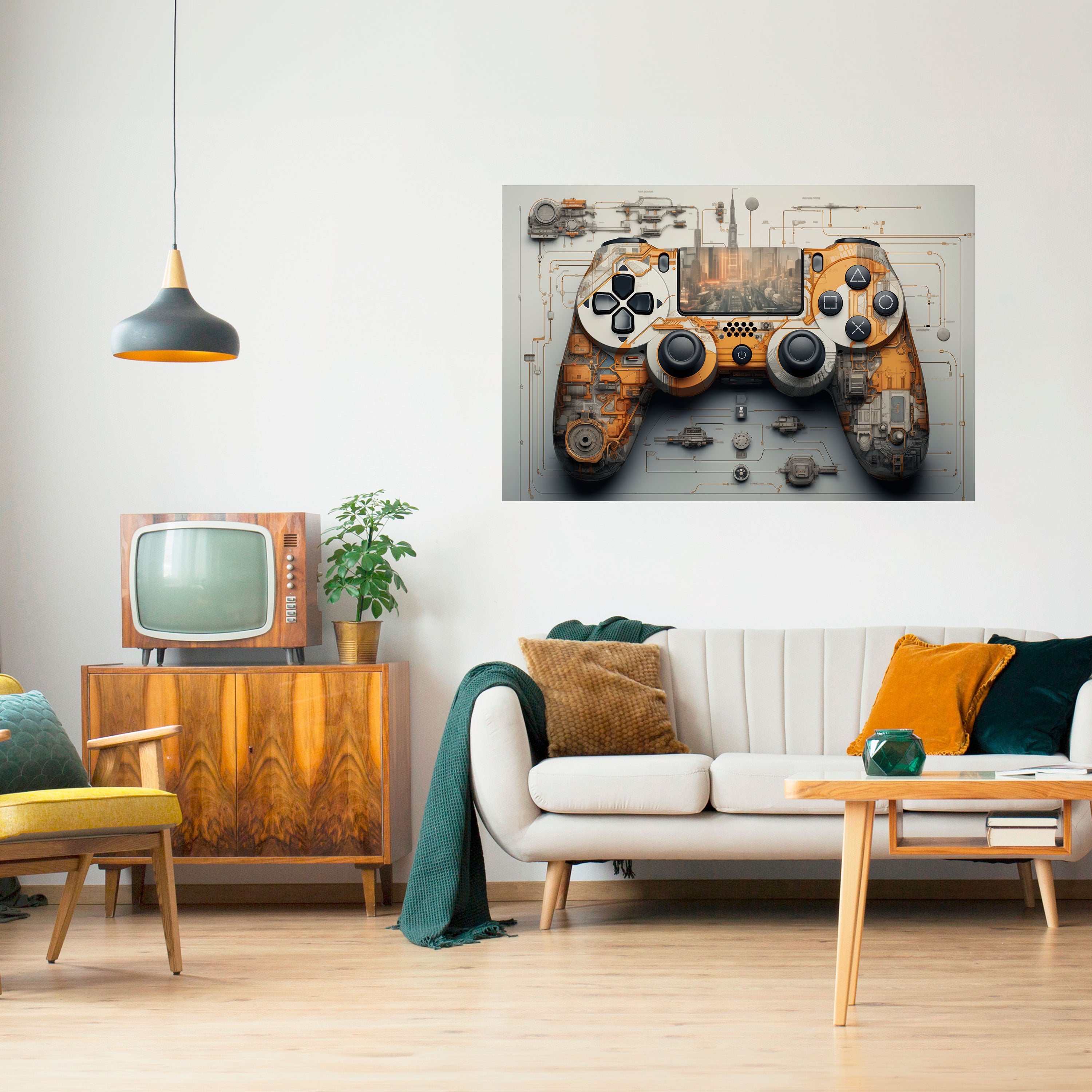 Póster horizontal autoadhesivo de CRÓNICAS CIBERNÉTICAS