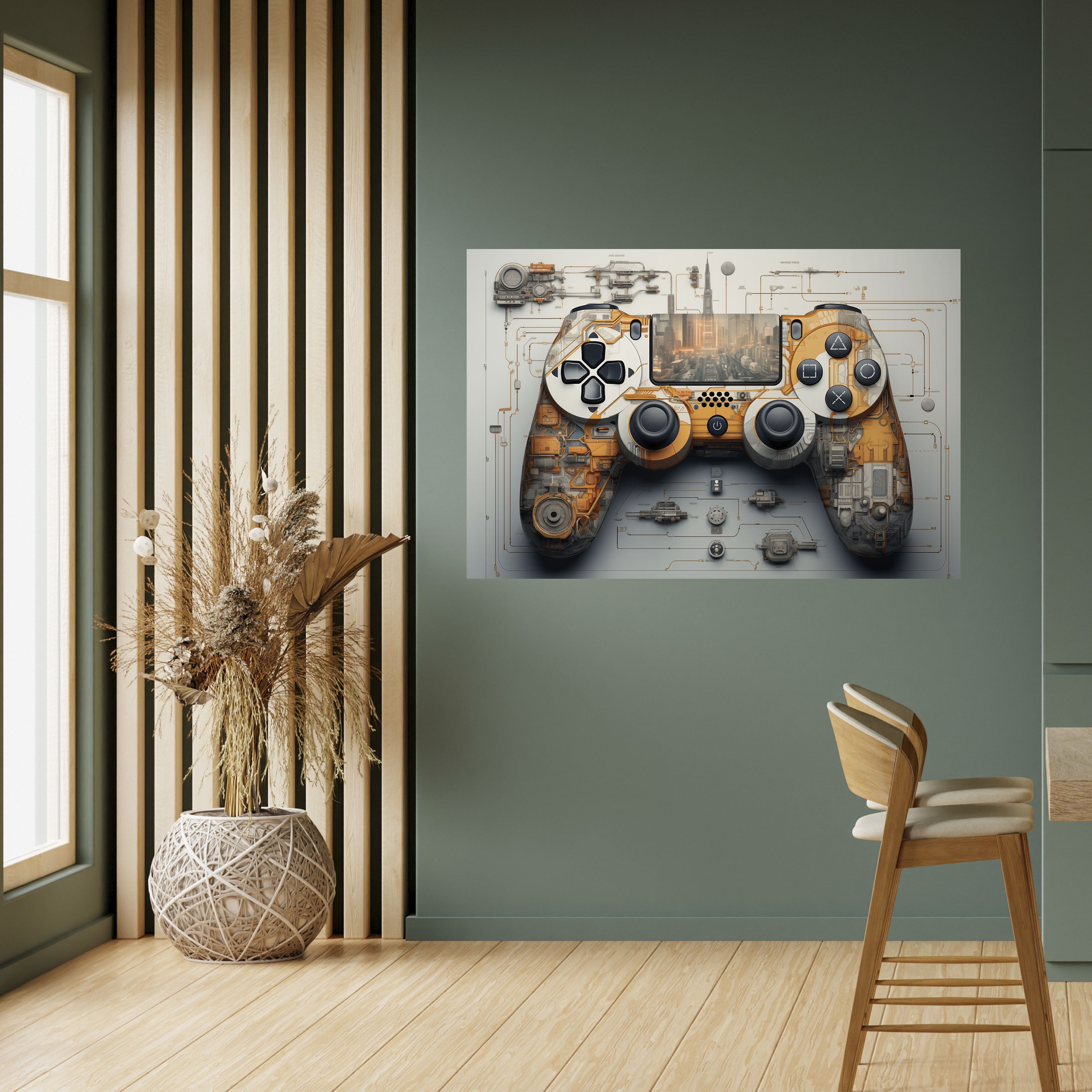 Póster horizontal autoadhesivo de CRÓNICAS CIBERNÉTICAS