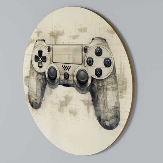 QUANTUM QUEST PAD Round Wall Art