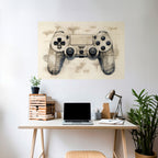 QUANTUM QUEST PAD Peel and Stick Horizontal Poster