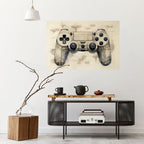 QUANTUM QUEST PAD Peel and Stick Horizontal Poster